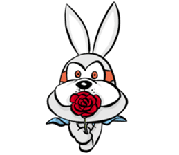 Baby Rabbit Superhero sticker #13126682