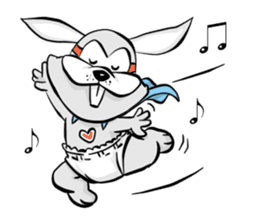 Baby Rabbit Superhero sticker #13126683