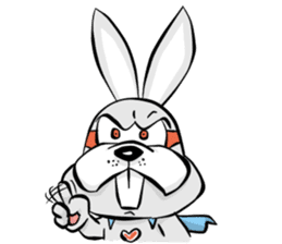 Baby Rabbit Superhero sticker #13126685