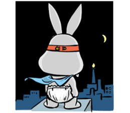 Baby Rabbit Superhero sticker #13126686