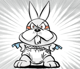 Baby Rabbit Superhero sticker #13126687