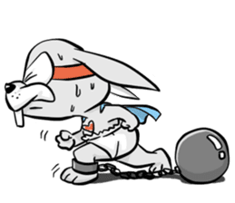 Baby Rabbit Superhero sticker #13126689