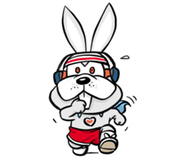 Baby Rabbit Superhero sticker #13126690