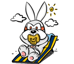 Baby Rabbit Superhero sticker #13126691