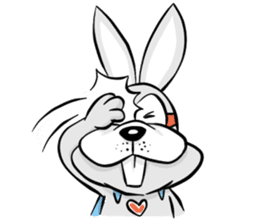 Baby Rabbit Superhero sticker #13126692