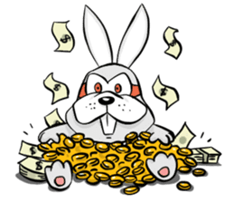 Baby Rabbit Superhero sticker #13126695