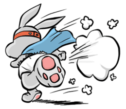 Baby Rabbit Superhero sticker #13126696
