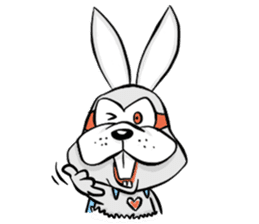 Baby Rabbit Superhero sticker #13126699