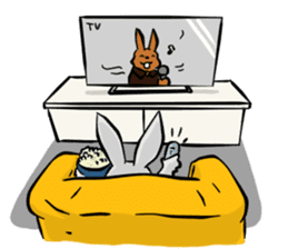 Baby Rabbit Superhero sticker #13126701