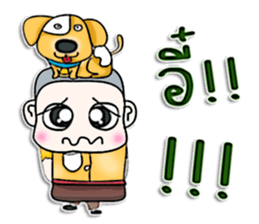 Mr. Yoshi and dog.^^ sticker #13127868