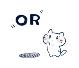 Yururi White cat ver.halloween sticker #13128515