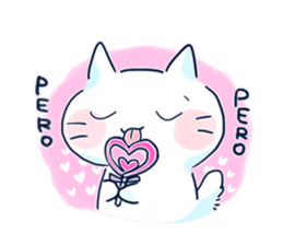 Yururi White cat ver.halloween sticker #13128530