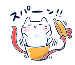 Yururi White cat ver.halloween sticker #13128537