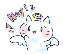 Yururi White cat ver.halloween sticker #13128539
