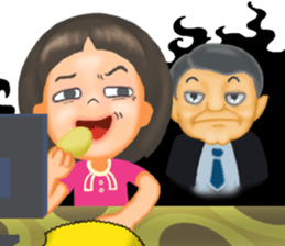 Work hard. sticker #13128779