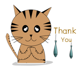 The Girl and cat sticker #13129324