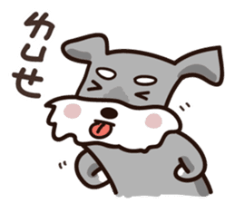 A cute Miniature Schnauzer (Little Fat) sticker #13130345