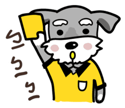 A cute Miniature Schnauzer (Little Fat) sticker #13130348