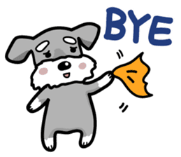 A cute Miniature Schnauzer (Little Fat) sticker #13130359