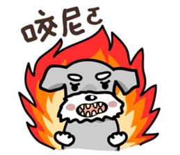 A cute Miniature Schnauzer (Little Fat) sticker #13130367