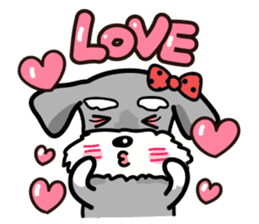 A cute Miniature Schnauzer (Little Fat) sticker #13130370