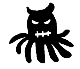 Colorful octopus family sticker #13130385