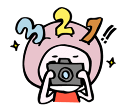 fluffy helmet MARUMI sticker #13130422