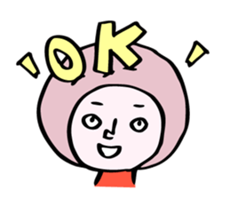 fluffy helmet MARUMI sticker #13130426