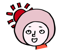 fluffy helmet MARUMI sticker #13130437
