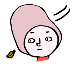 fluffy helmet MARUMI sticker #13130438