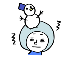 fluffy helmet MARUMI sticker #13130441