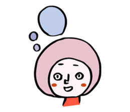 fluffy helmet MARUMI sticker #13130442