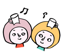 fluffy helmet MARUMI sticker #13130443