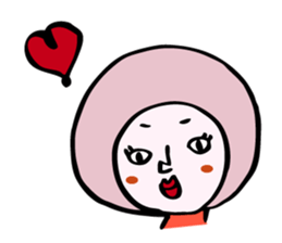 fluffy helmet MARUMI sticker #13130449