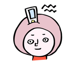 fluffy helmet MARUMI sticker #13130450