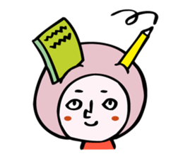 fluffy helmet MARUMI sticker #13130453