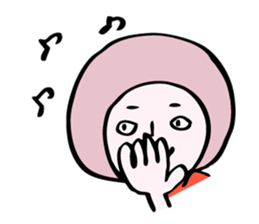 fluffy helmet MARUMI sticker #13130454