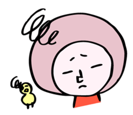 fluffy helmet MARUMI sticker #13130456