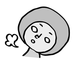 fluffy helmet MARUMI sticker #13130457