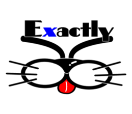 Cat-cat-cat 2 -face power- sticker #13130904