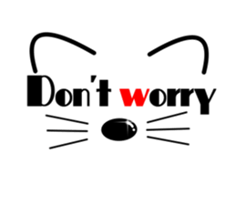 Cat-cat-cat 2 -face power- sticker #13130914