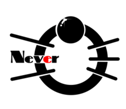 Cat-cat-cat 2 -face power- sticker #13130919