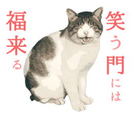 Mitsuaki Iwago Neko Sticker sticker #13131595