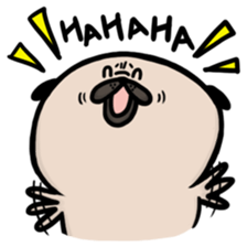 Lazy George Pug 2 sticker #13132840