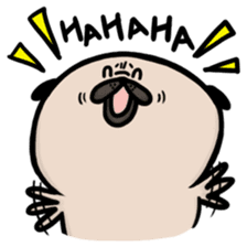 Lazy George Pug 2 sticker #13132840