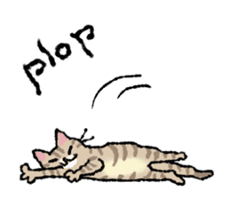 Cats of the onomatopoeia (English Ver.) sticker #13132870