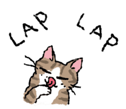 Cats of the onomatopoeia (English Ver.) sticker #13132873
