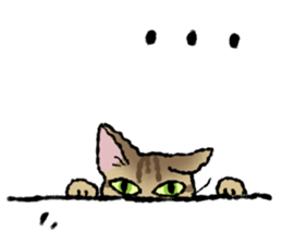 Cats of the onomatopoeia (English Ver.) sticker #13132878