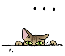 Cats of the onomatopoeia (English Ver.) sticker #13132878