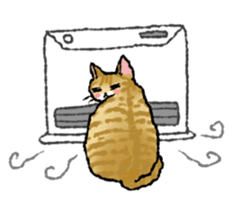 Cats of the onomatopoeia (English Ver.) sticker #13132880
